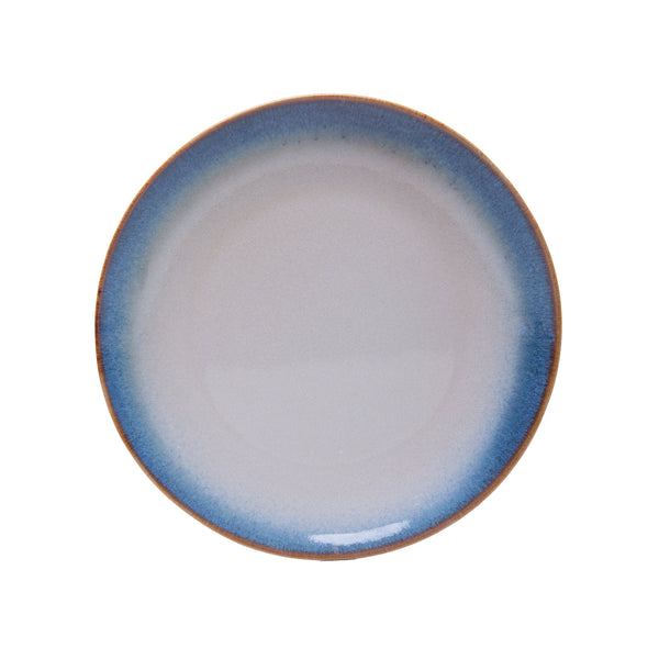 Prato para Sobremesa Amazônia 20,5cm Azul Cerâmica - Wolff