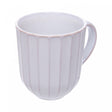 Caneca Scallop 420ml Creme Cerâmica - Wolff