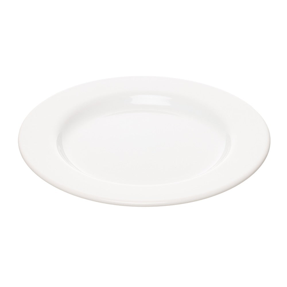 Prato Sobremesa Glacier Ø22cm Branco Cerâmica - Rojemac Profissional