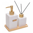 Conjunto 3 Peças para Banheiro Lisse Branco Cerâmica - Wolff
