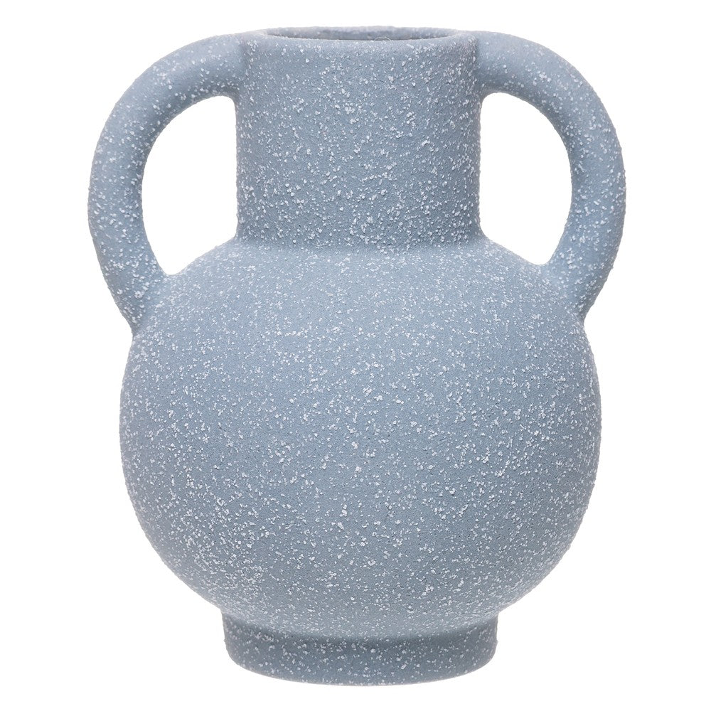 Vaso Hera Templo 9,5cm x 8,5cm x 11,5cm Azul Cerâmica - Wolff