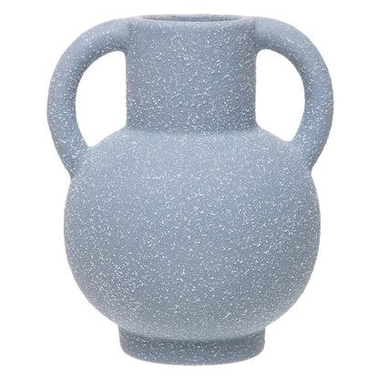 Vaso Hera Templo 9,5cm x 8,5cm x 11,5cm Azul Cerâmica - Wolff