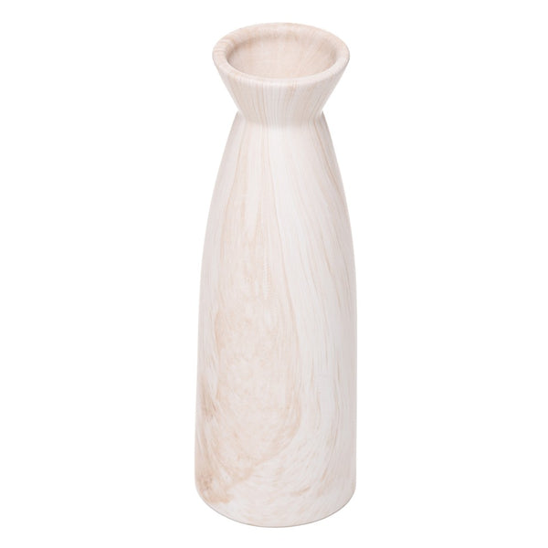 Vaso Delfos 5,5cm x 16cm Bege Cerâmica - Wolff