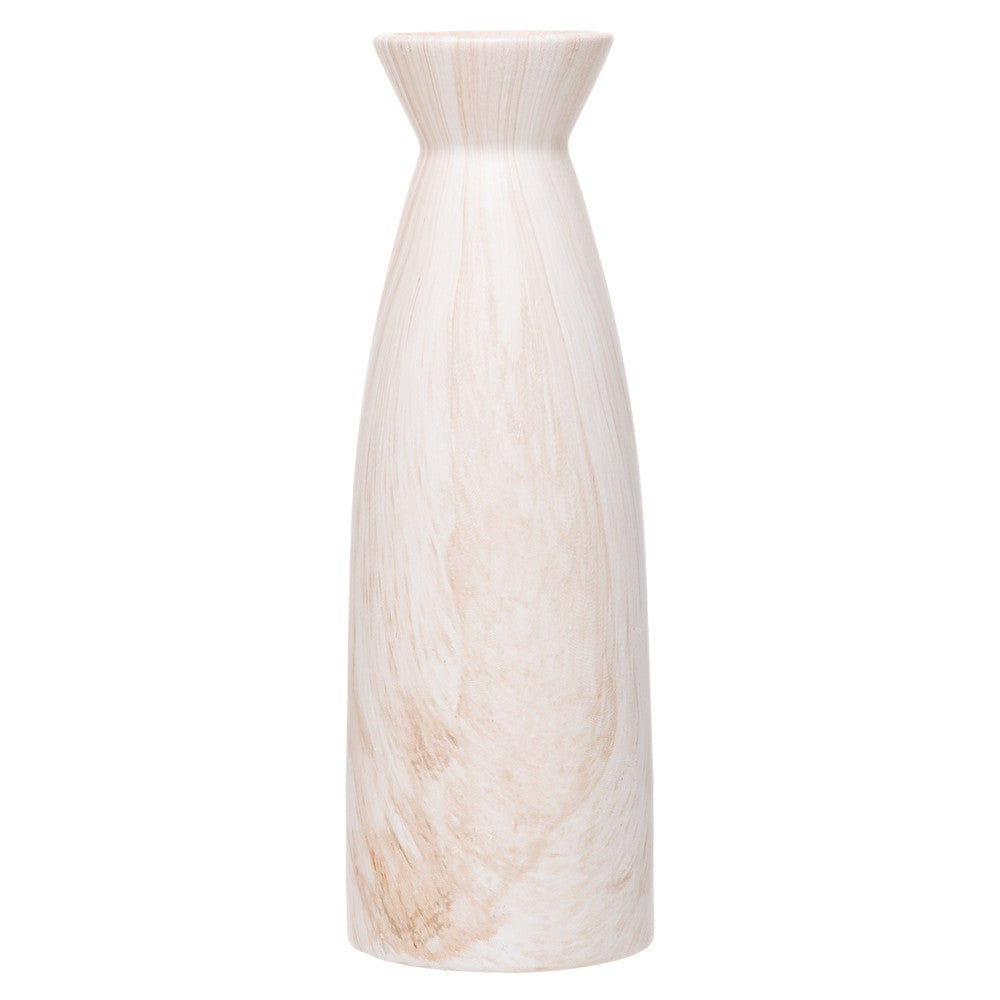 Vaso Delfos 5,5cm x 16cm Bege Cerâmica - Wolff