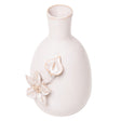Vaso Gardênia 1 Flor 7,5cm x 7cm x 12,5cm Bege Cerâmica - Wolff