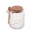Pote com Colher de Bambu e Tampa de Cortiça 240ml Vidro - Lyor