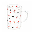 Caneca de Vidro Borossilicato Resistente ao Calor Love 280ml - Lyor
