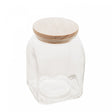 Pote de Vidro com Tampa de Bambu 1L - Lyor