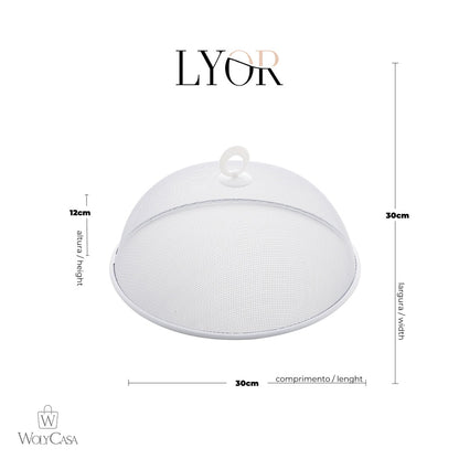 Tela Protetora para Alimentos de Metal Revestida com Plástico Branca 30cm x 12cm - Lyor