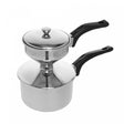 Cuscuzeira Individual de Aço Inox 25cm x 12cm x 17,5cm - Lyor
