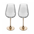 Conjunto 2 Taças de Vinho De Vidro Com Haste Âmbar Classic 560Ml - Wolff