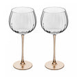 Conjunto 2 Taças De Vidro Com Haste Âmbar Classic - Wolff