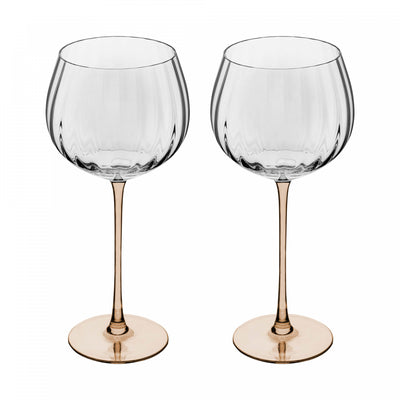 Conjunto 2 Taças De Vidro Com Haste Âmbar Classic - Wolff