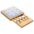 Conjunto 6 Peças para Queijo Tábua com Gaveta Mosaico 23cm x 23cm x 4cm Bambu - Wolff