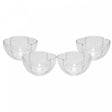 Conjunto 4 Bowls de Vidro Butterfly 11cm x 11cm x 6,5cm - Wolff