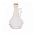 Garrafa para Azeite de Vidro Pintado Branco com Tampa de Cortiça 250ml - Wolff