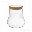 Porta Mantimento com Tampa de Bambu Chicago 700ml Vidro Borossilicato - Wolff