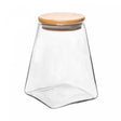 Porta Mantimento de Vidro Borossilicato com Tampa de Bambu 750ml - Wolff