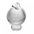Potiche de Cristal com Pé Butterfly 8,5cm x 8,5cm x 13cm - Wolff
