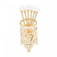 Conjunto 6 Colheres de Zamac com Suporte Dourada 14cm - Wolff