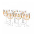 Conjunto 6 Taças de Acrílico Palm Gold 500ml - Wolff