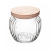 Porta Mantimento de Vidro com Tampa de Pinus 600ml - Wolff