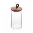 Porta Mantimento de Vidro Borossilicato  com Tampa de Acácia Classic 880ml - Wolff
