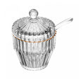 Açucareiro de Cristal com Fio de Ouro Império 8cm x 8cm x 11cm - Wolff