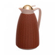 Garrafa Térmica de Plástico Marrom com Tampa Dourada New Rattan 1L - Wolff