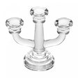 Candelabro de Vidro para 3 Velas Allure 15x7x13cm - Wolff