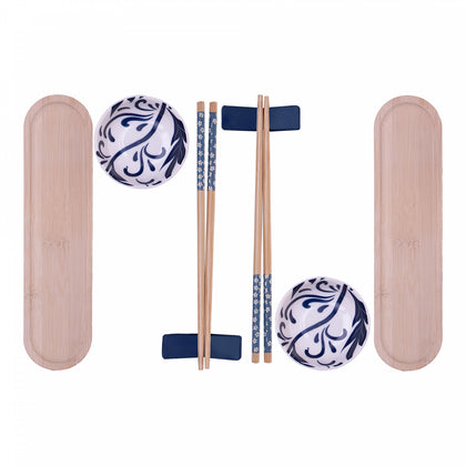 Conjunto 8 Peças para Sushi de Bambu Gifu - Wolff