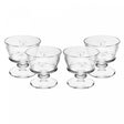 Conjunto 4 Taças de Sobremesa Lines Butterfly Vidro - Wolff