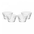 Conjunto 4 Bowls Lines Butterfly 10,5cm x 7cm x 6cm Vidro - Wolff