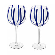 Conjunto 2 Taças de Vinho Azura 450ml Azul Vidro - Wolff