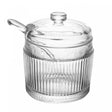 Açucareiro com Colher e Tampa Lines 10cm x 7,5cm Vidro - Wolff