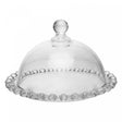 Mini Prato para Doce com Tampa Pearl 14cm x 10cm Cristal Ecológico - Wolff