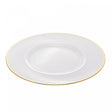 Sousplat com Fio de Ouro Thin Edge 33cm Cristal - Wolff