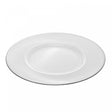 Sousplat com Fio Prata Thin Edge 33cm Cristal - Wolff