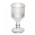 Taça de Licor com Fio de Ouro Lines 75ml Vidro - Wolff