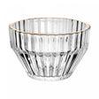 Bowl com Fio de Ouro Império 11cm x 11cm x 6,5cm Cristal - Wolff