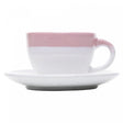 Conjunto 4 Xícaras de Café com Pires Ombré 85ml Rosa Cerâmica - Wolff