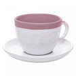Conjunto 4 Xícaras de Chá com Pires Ombré 210ml Rosa Cerâmica - Wolff