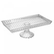 Travessa Geneva com Pé 34,5cm x 18,5cm x 11,5cm Cristal Ecológico - Wolff
