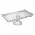 Travessa Lines com Pé 34,5cm x 18,5cm x 11,5cm Cristal Ecológico - Wolff