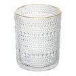 Copo Dots com Fio de Ouro 340ml Vidro - Wolff