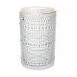 Copo Alto Dots com Fio de Ouro 420ml Vidro - Wolff