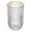 Copo Alto Lines com Fio de Ouro 430ml Vidro - Wolff