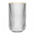 Copo Alto Lines com Fio de Ouro 430ml Vidro - Wolff