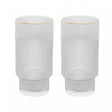 Conjunto 2 Copos Altos Lines com Fio de Ouro 400ml Cristal Ecológico - Wolff