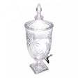 Suqueira com Pé e Tampa Palm Tree 4,5L Cristal - Wolff